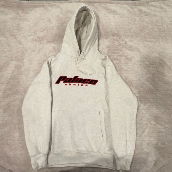 Palace Skates Dominates Cream Hoodie Pullover Men’s L - Picture 1 of 10